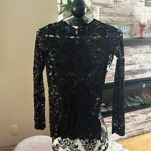 Black lace top